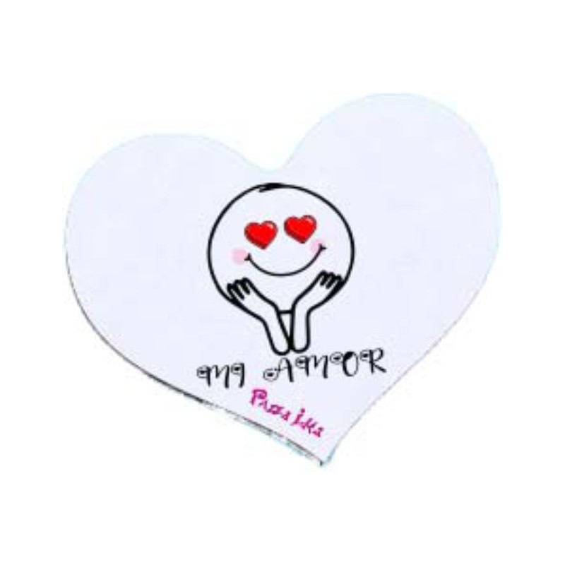 Mousepad a cuore con stampa san valentino mi amor