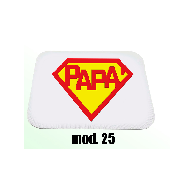 Mousepad rettagolare festa del papà con frase: papà