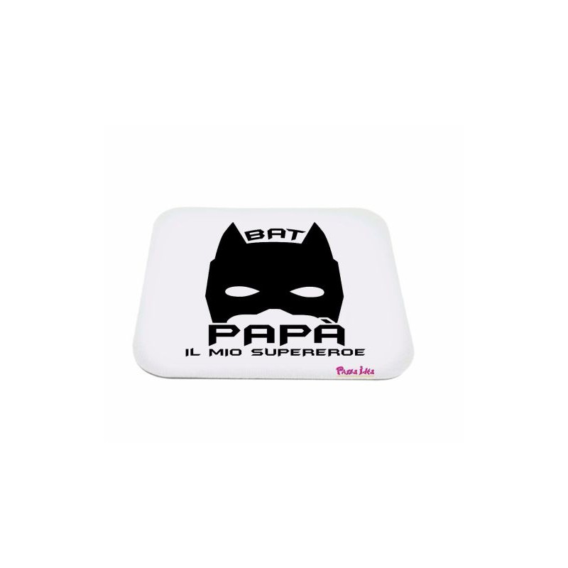 mousepad rettangolare bat papà il mio superereroe