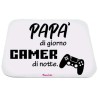 Mousepad rettangolare con stampa papà gamer festa del papà