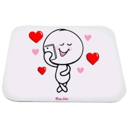 Mousepad rettangolare con stampa san valentino innamorato