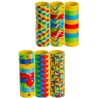 3 stelle filanti bistampa, ass.3 modelli, rotolini mm14, m.4, termoretraibile