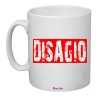 tazza in ceramica uomo o donna con scritta simpatica disagio