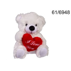 orso in peluche con cuore...