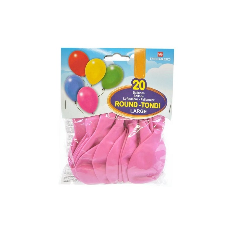 palloncini large rosa conf 20 pezzi