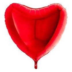 Pallone mylar cuore rosso...