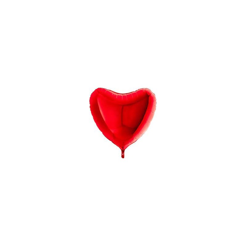 Pallone mylar cuore rosso 45 cm