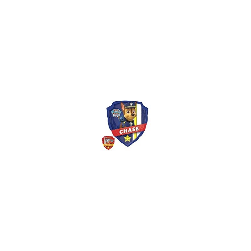 Pallone Paw patrol cm 35x28 con astina in plastica