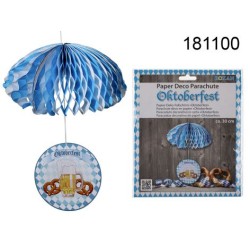 paracadute in carta, Oktoberfest, ca. 30 cm, da appendere, in sacchetto di plastica con headercard, 3888/PALEAN 4029811350582