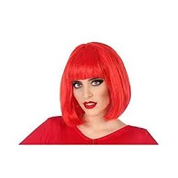 parrucca a caschetto rossa