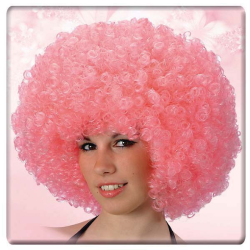 Parrucca ricciolina rosa gr. 150