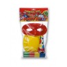 PARTY SET (1 CAPPELLINO, 1 DOMINO, 1 STELLA, 1 TROMBA) IN BUSTA C/CAV.MINIMO 24 PEZZI