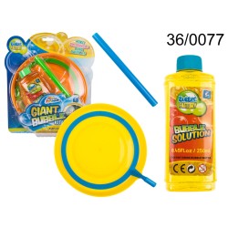 36/0077 - Set in plastica di bolle di sapone, Giant Bubble, con ca. 250 ml di acqua saponata, ca. 22 cm, su blister24 pezzi / C