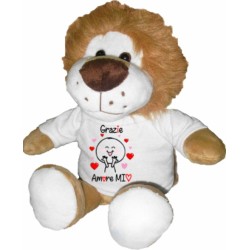 Peluche leone 25 cm con...