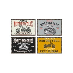 Placca in metallo vintage motocycle cm 20x30x0,05cm