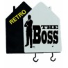portachiave casetta 10,7x7,50 con scritta the boss