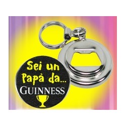 Portachiavi apribottiglia. Sei un papà da guiness.