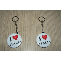 PORTACHIAVI I LOVE ITALIA PLASTICA E METALLO