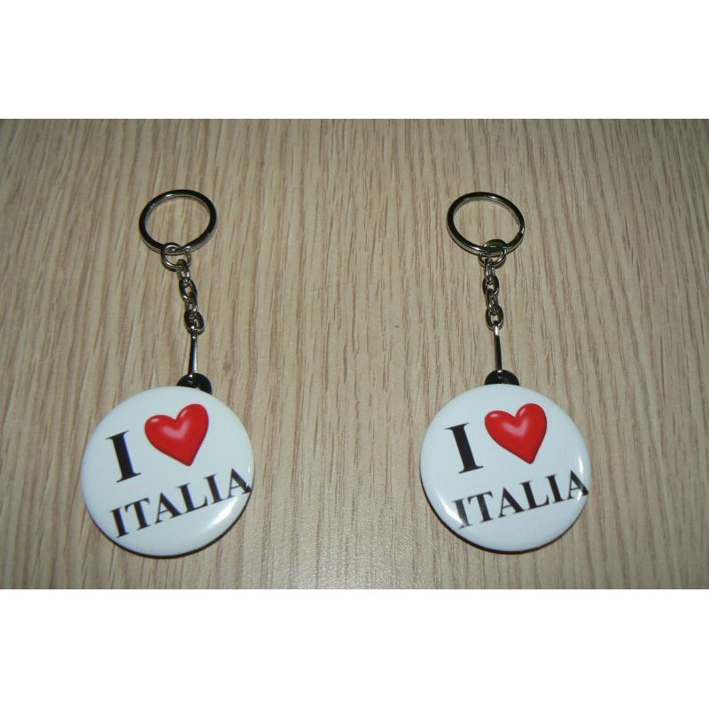 PORTACHIAVI I LOVE ITALIA PLASTICA E METALLO