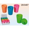 Posacenere mangiafumo in plastica, Colours, ca. 10 x 8 cm, 4 ass., 12 pz. per display, EAN 4029811331390