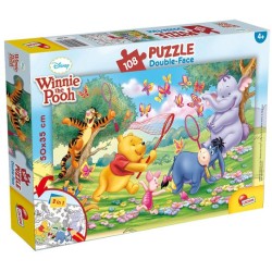 Puzzle winnie the pooh double face 108 pezzi cm 50x35