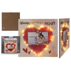 Quadro in legno con cuore...