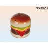 78/3923 - Salvadanaio con serratura, Hamburger, ca. 14 x 13 cm, in ceramica, EAN 4029811313877