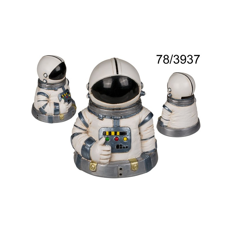 78/3937 - Salvadanaio, Astronauta, ca. 13 x 10 cm, in poliresinaEAN 4029811444625