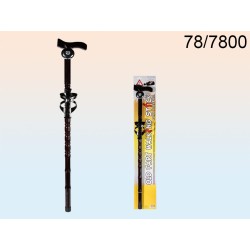 78/7800 - Bastone da passeggio in legno con supporto per bibite & campanello, ca. 90 cm, con header cardEAN 4029811345199