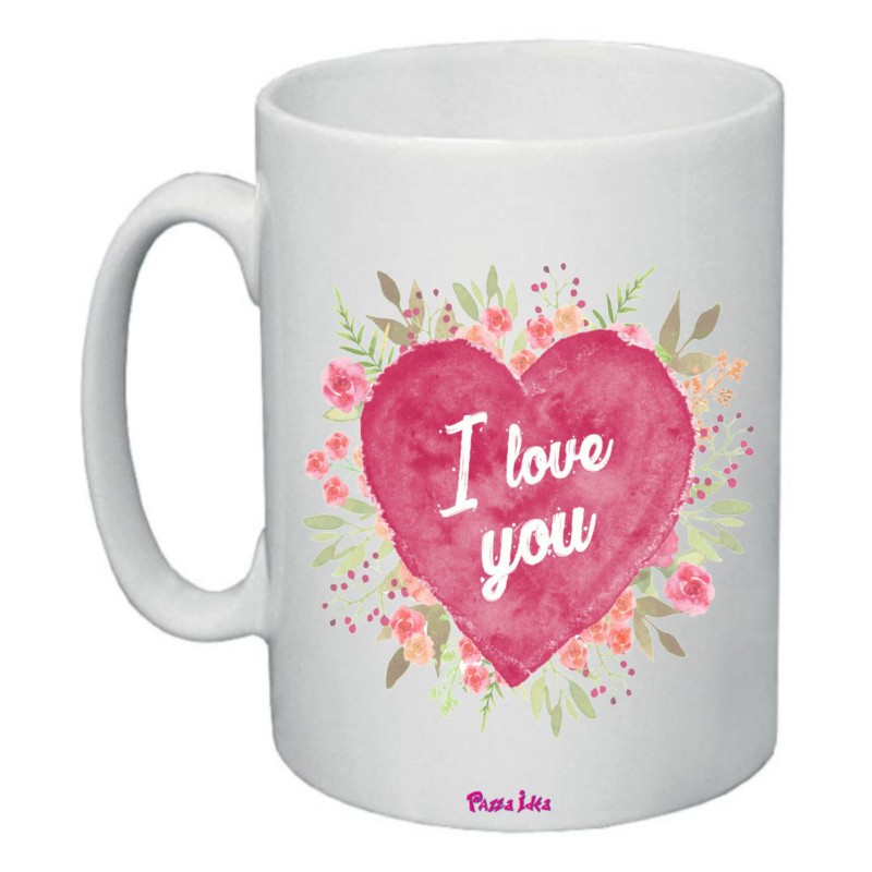 tazza in ceramica 8x10 san valentino con scritta i love you