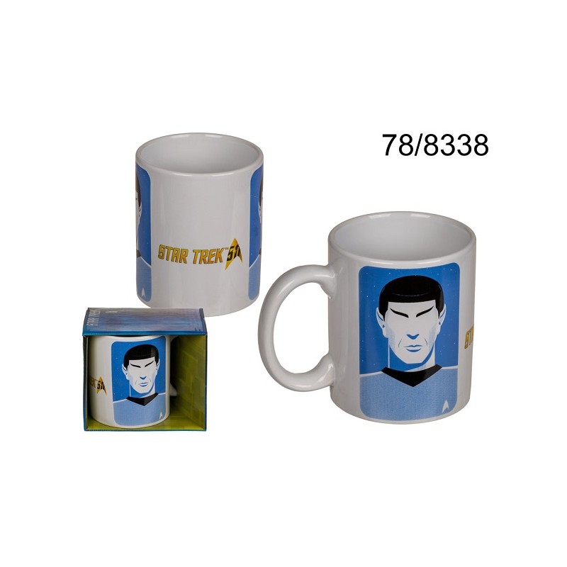 78/8338 - Tazza, Mr. Spock, per 325 ml, A: 10cm, in ceramica, in confezione regalo con finestrella, 864/PAL