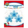 Set 3 fiori da costruire con i palloncini  azzurri magic ball party