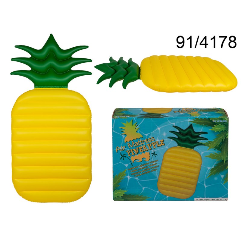 91/4178 - Materassino gonfiabile, Ananas, ca. 165 x 80 cmEAN 4029811391875