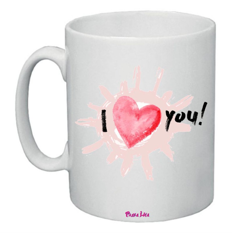 tazza in ceramica cm 8x10 san valentino con cuore