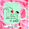 tazza mug in ceramica  san valentino ti amo cm 10x8