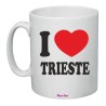 Tazza mug in ceramica cm 8x12 con stampa i love Trieste