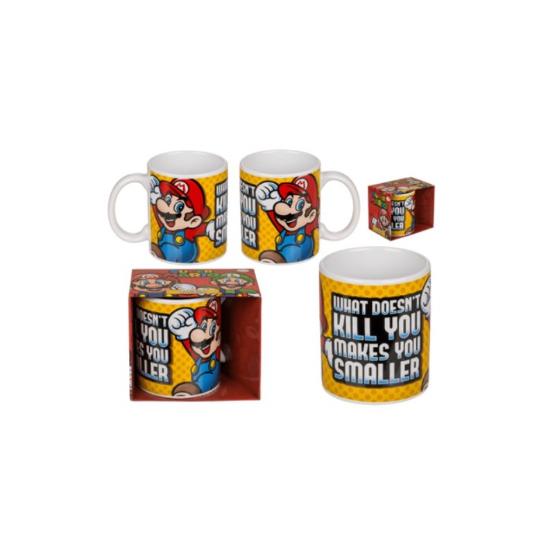 Tazza Super Mario II cm 8x10 mug in scatola
