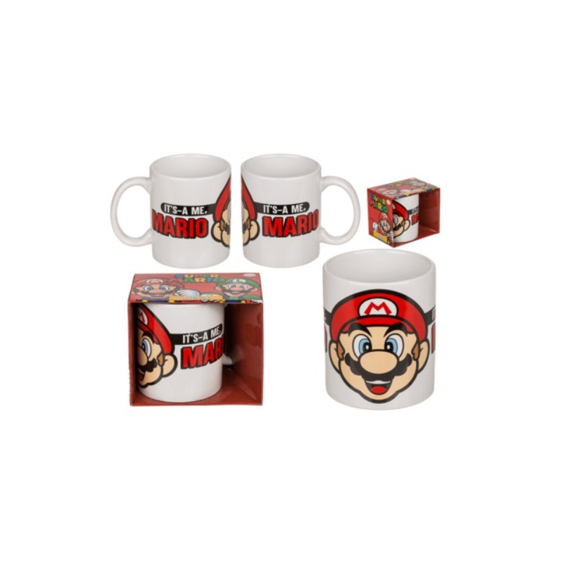 Tazza, Super Mario III,per ca. 325 ml, H: ca. 10 cm, in ceramica, in confez. di cartone