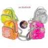 Zainetto neon 4 colori con paillettes cm 32x22x18