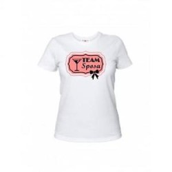 t-shirt bianca donna con...
