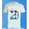 T-shirt bianca in poliestere Ultima notte di libertà