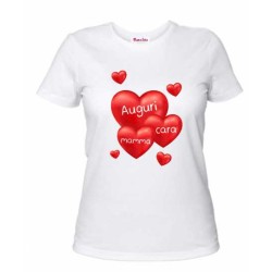 t-shirt bianca poliestere...