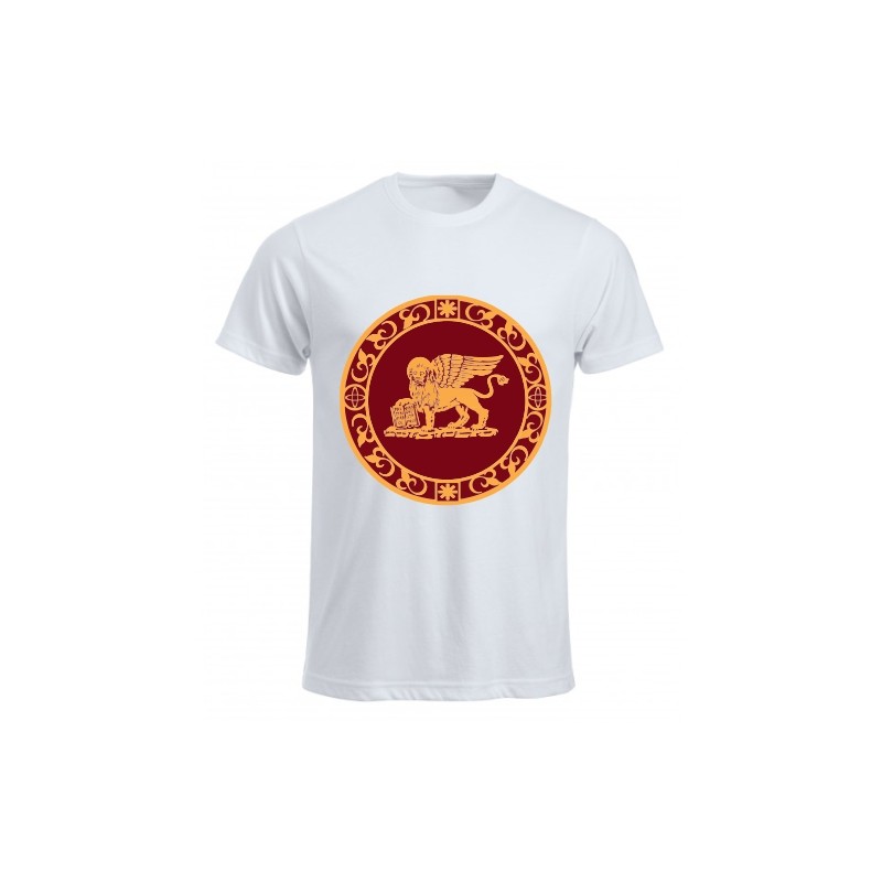 T-shirt con stampa leone veneto in poliestere