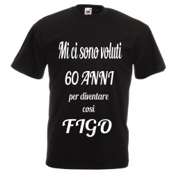 t-shirt cotone scritta 60...