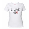 t-shirt donna con scritta i love me