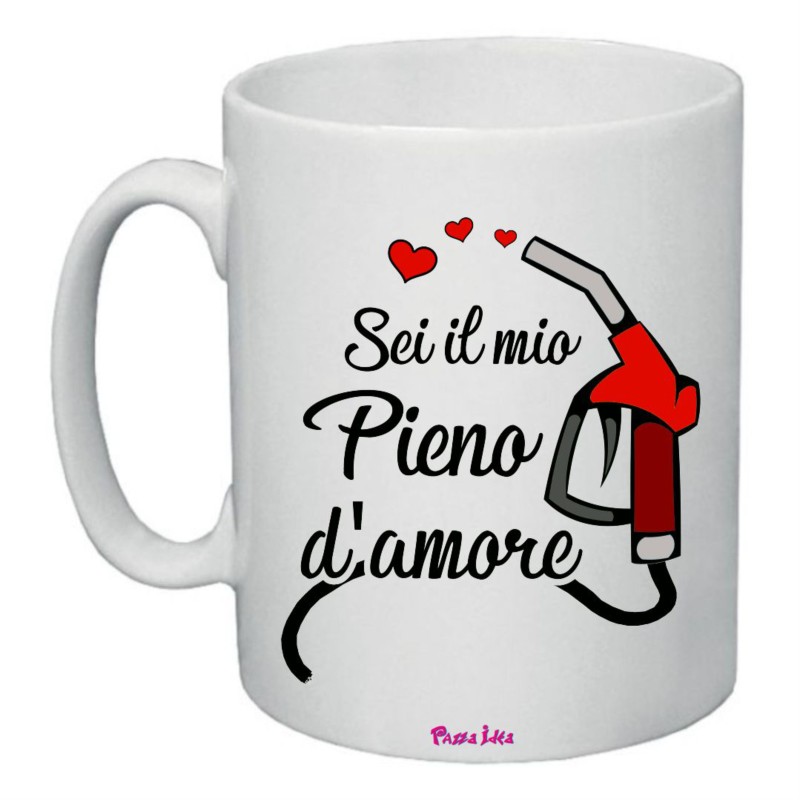 tazza in ceramica cm 8x10 san valentino con scritta sei il mio pieno d'amore