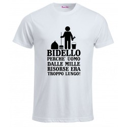 T-Shirt insegnanti con frase simpatica Bidello