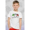 T-Shirt magliette adulto e bambino Italia style con 3 auto in  cotone