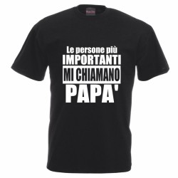 T-shirt nera festa del papà...