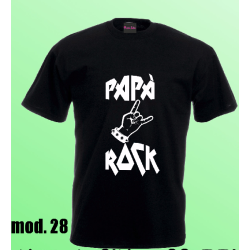 T-shirt nera festa del papà con frase